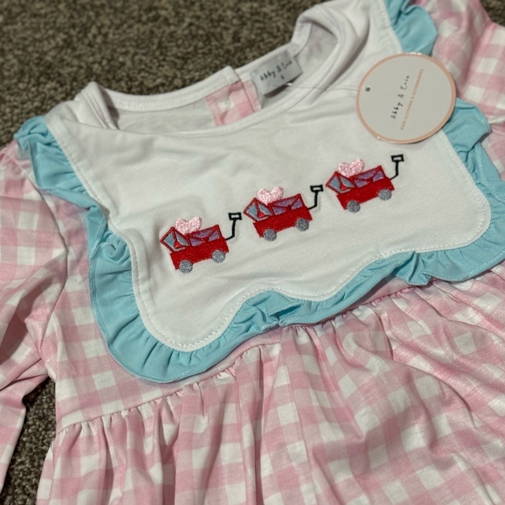 Abby & Evie Girls Valentine Dress – Size 6 | New with Tags - Picture 2 of 4